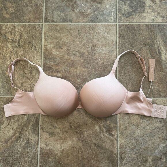 Skims Ultimate Push-up Plunge Bra Mica Size 32DDD - Picture 4 of 10